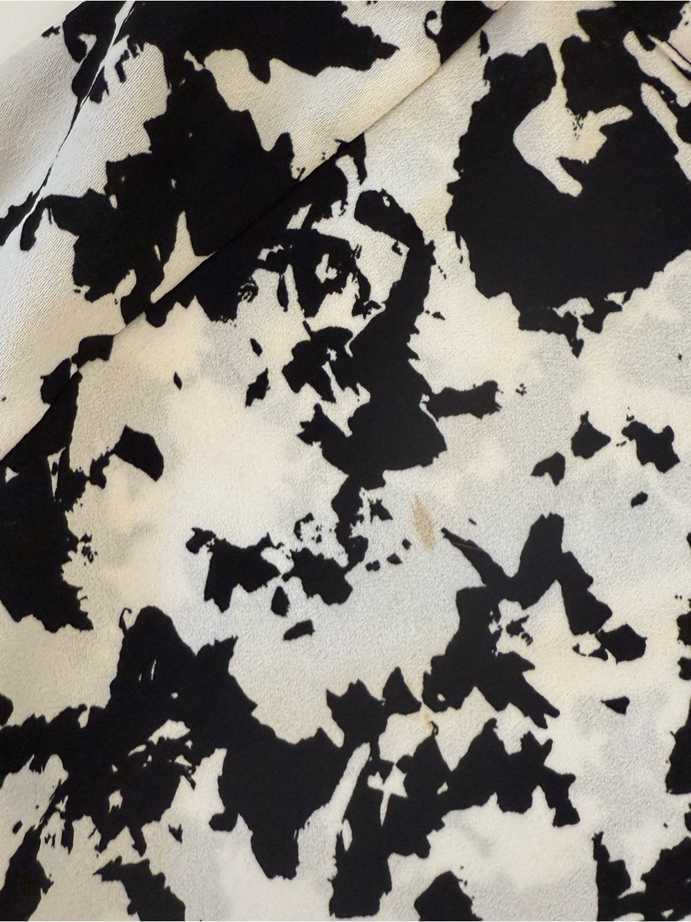 Lord & Taylor Black & White Abstract Splatter Batwing Blouse Size M - Picture 5 of 6